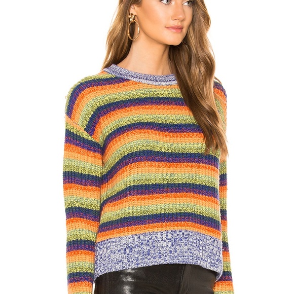 NWT Lover + friends rainbow knit sweater XXS - Picture 2 of 4